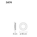 Vibia Puck Wall Art Ring 45 wandlamp