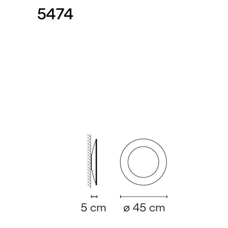 Vibia Puck Wall Art Ring 45 wandlamp