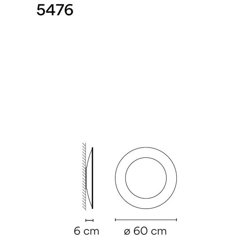 Vibia Puck Wall Art Ring 60 wandlamp