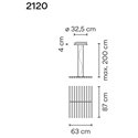 Vibia Rhythm Horizontal 10X 87 hanglamp