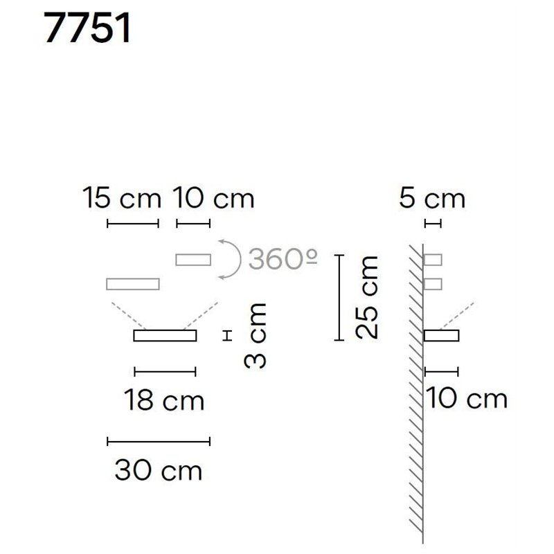 Vibia Set 18 2X wandlamp