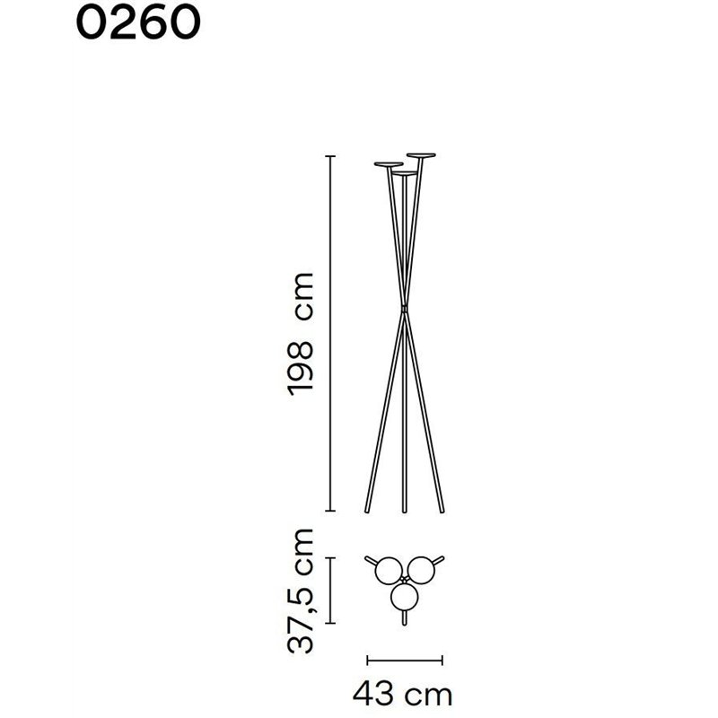 Vibia Skan Push staanlamp