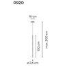 Vibia Slim 1X 100 suspension lamp
