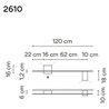 Vibia Structural 2X Extended 120 wall lamp