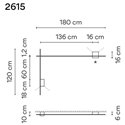 Vibia Structural 2X Extended 180X120 wandlamp