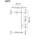 Vibia Structural 2X Extended 84X240 wandlamp