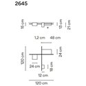 Vibia Structural 3X Extended 120 plafondlamp