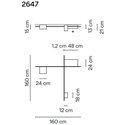 Vibia Structural 3X Extended 160 plafondlamp