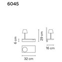 Vibia Suite 16 Left Read wandlamp