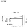 Vibia Tempo 116,5 wall lamp