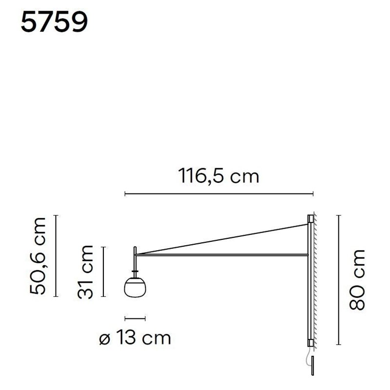Vibia Tempo 116,5 Recessed wandlamp