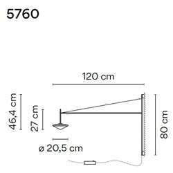 Vibia Tempo 120 wall lamp