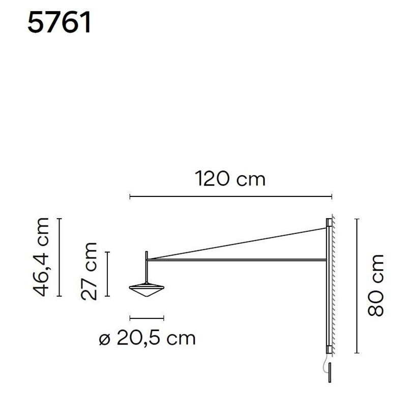 Vibia Tempo 120 Recessed wandlamp