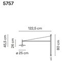 Vibia Tempo 122,5 Recessed wandlamp