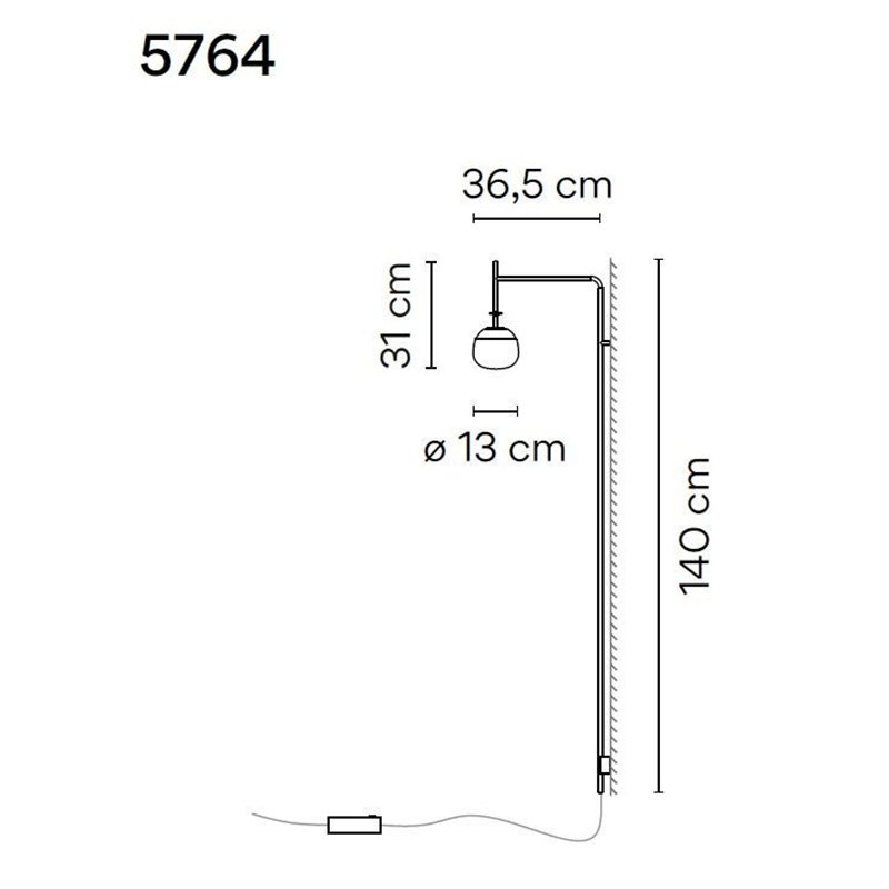 Vibia Tempo 36,5 wandlamp
