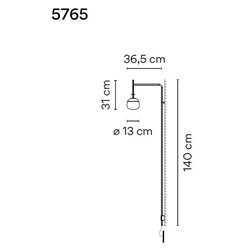 Vibia Tempo 36,5 Recessed wall lamp