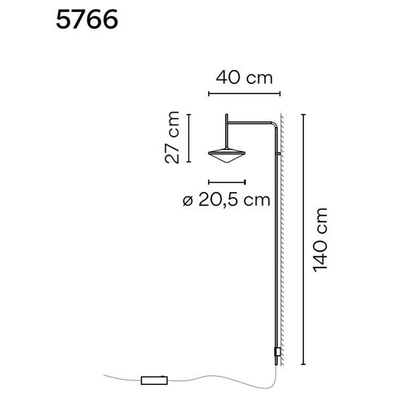 Vibia Tempo 40 wandlamp