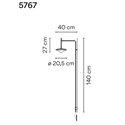 Vibia Tempo 40 Recessed wandlamp