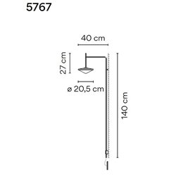 Vibia Tempo 40 Recessed wall lamp