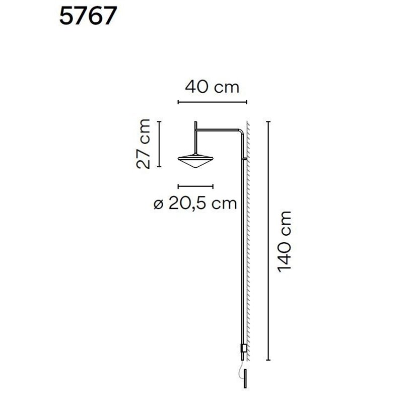Vibia Tempo 40 Recessed wandlamp