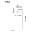 Vibia Tempo 42,5 wandlamp