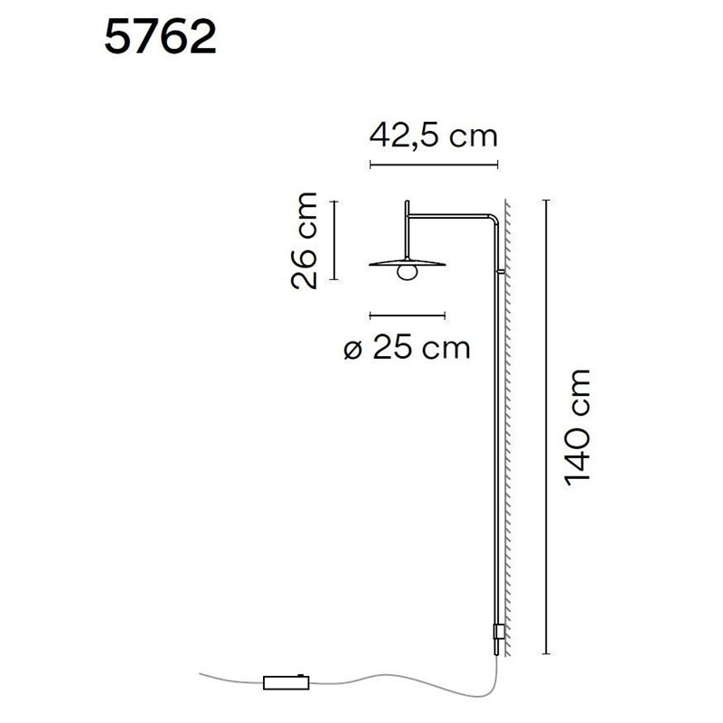 Vibia Tempo 42,5 wandlamp