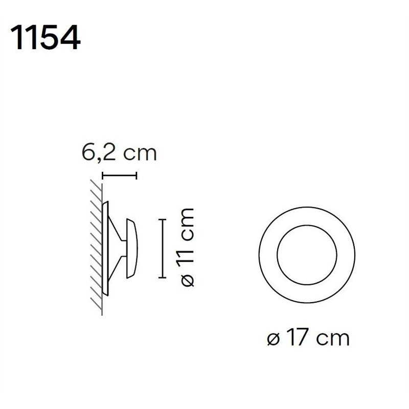 Vibia Top 17 wandlamp