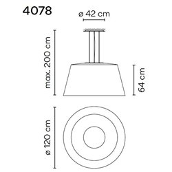Vibia Wind 64 suspension lamp