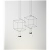 Vibia Wireflow Square 50 suspension lamp