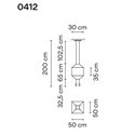 Vibia Wireflow Square 50 hanglamp