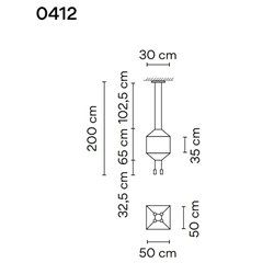 Vibia Wireflow Square 50 suspension lamp
