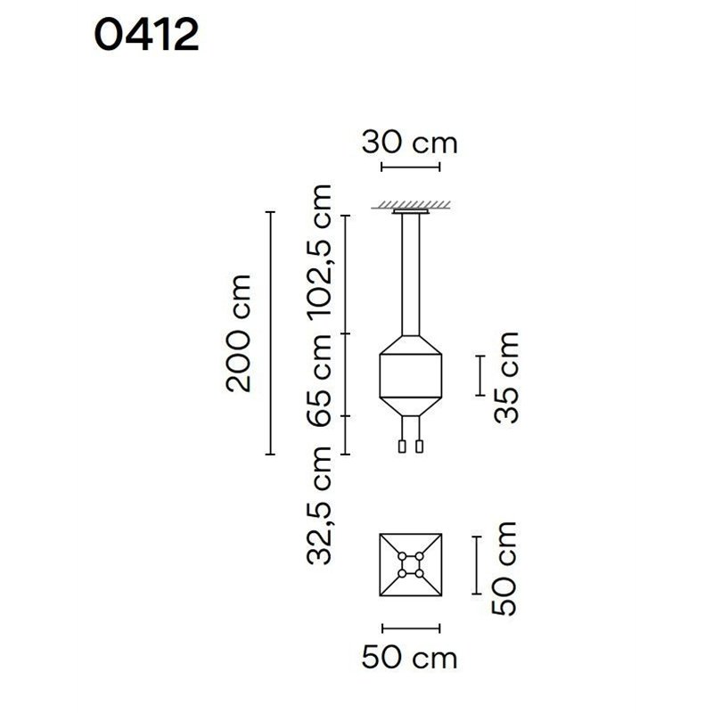 Vibia Wireflow Square 50 hanglamp