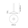 Vibia Circus Pendant Ø 40 cm - 0155 track lighting fixture
