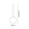 Vibia Circus Pendant Ø 20 cm - 0162 track lighting fixture