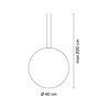 Vibia Circus Pendant Ø 45 cm - 0167 Leuchte für Schienenbeleuchtung