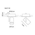 Vibia Circus solo Medium 20° - 40° Spot - 0172 plafonnier