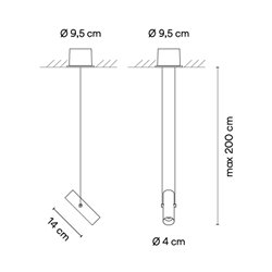 Vibia Circus solo 20° - 0176 suspension lamp