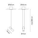 Vibia Circus solo Medium 20° - 40° Pendant - 0177 hanglamp