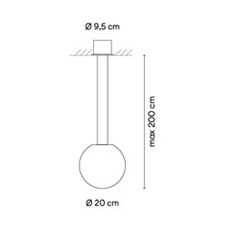 Vibia Circus solo Ø 20 cm - 0185 suspension lamp