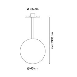 Vibia Circus solo Ø 45 cm - 0187 suspension lamp