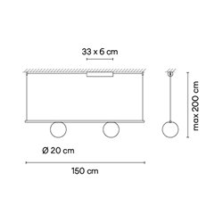 Vibia Circus solo 2x LED Ø 20 cm - 0193 suspension lamp