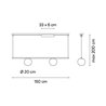 Vibia Circus solo 2x LED Ø 20 cm - 0193 suspension lamp