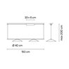 Vibia Circus solo 2x LED Ø 40 cm - 0196 suspension lamp