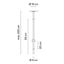 Vibia Flamingo mini Ø 9 cm - 1580 suspension lamp