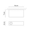 Vibia Offset 1x LED - 1720 ceiling lamp