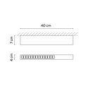 Vibia Offset High Efficiency Low Glare 40 cm - 1729 plafondlamp