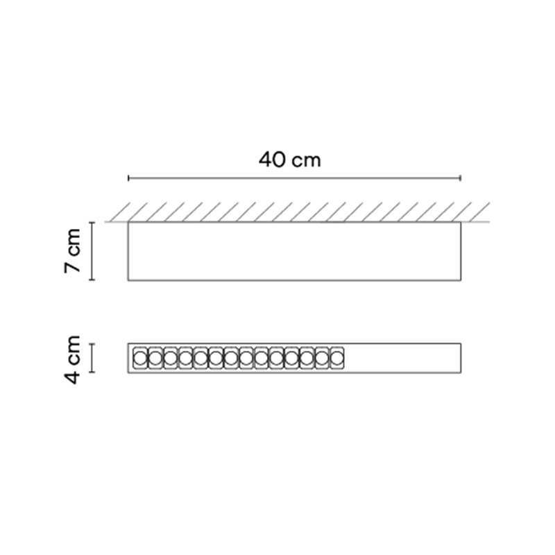 Vibia Offset High Efficiency Low Glare 40 cm - 1729 plafondlamp