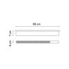 Vibia Offset High Efficiency Low Glare 65 cm - 1732 ceiling lamp