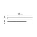 Vibia Offset High Efficiency Low Glare 100 cm - 1737 plafondlamp