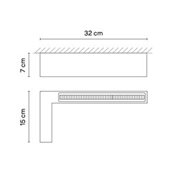 Vibia Offset High Comfort Diffuser 31 cm left version - 1740 ceiling lamp